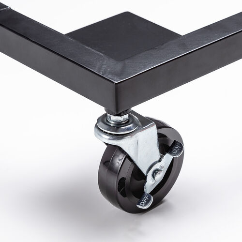 スタッキングチェア用台車（運搬用台車・スタッキングチェア・幅調整可能・50kg耐荷重・キャスター付）