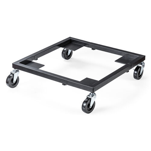 スタッキングチェア用台車（運搬用台車・スタッキングチェア・幅調整可能・50kg耐荷重・キャスター付）
