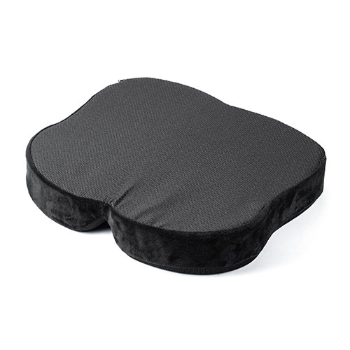 低反発ウレタンクッション（メッシュ生地 裏面滑り止め 洗濯可能 取っ手付き テレワーク 在宅勤務 椅子クッション 座布団）