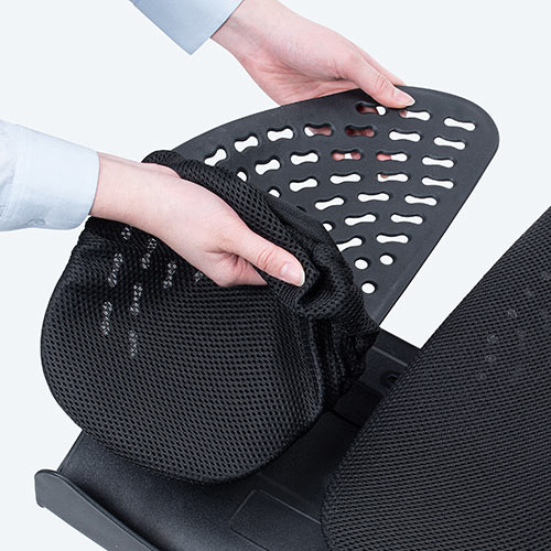 ランバーサポート（メッシュ・シートクッション・おすすめ・ブラック） SNCCS2