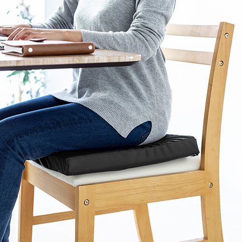 ゲルクッション（ジェルクッション・裏面滑り止め・洗濯可能・テレワーク・在宅勤務・薄い・座布団）