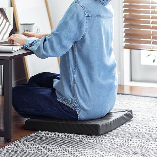 ゲルクッション（ジェルクッション・裏面滑り止め・洗濯可能・テレワーク・在宅勤務・薄い・座布団）