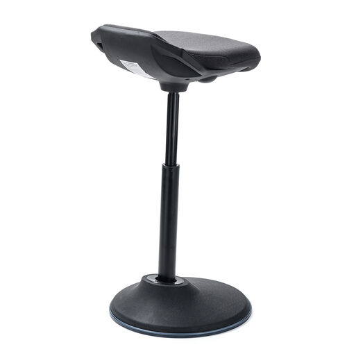 ハイスツール（スタンディングチェア）｜立ち仕事・ガス圧昇降・高さ60～84.5cm・ブラック
