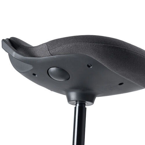 ハイスツール（スタンディングチェア）｜立ち仕事・ガス圧昇降・高さ60～84.5cm・ブラック