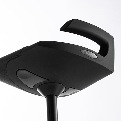 エルゴノミクスチェア（人間工学オフィスチェア・高さ調整・上下昇降デスク対応・muvman・座面4度傾斜・耐荷重120kg・ブラック）