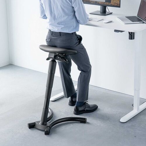 バランスチェア エルゴチェア ハイスツール 姿勢矯正 腰痛対策 ガス圧昇降 座面角度調節 立ち仕事 昇降デスク 現場 工場 レジ