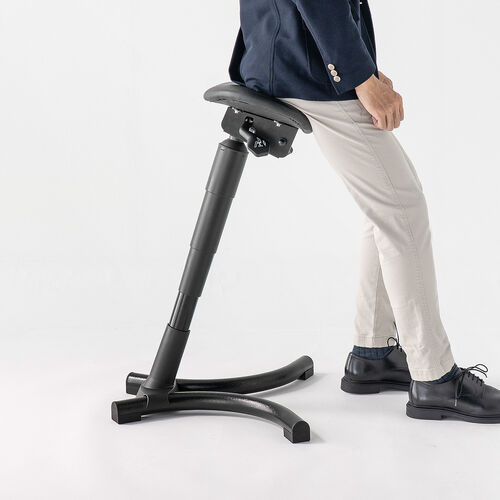 バランスチェア エルゴチェア ハイスツール 姿勢矯正 腰痛対策 ガス圧昇降 座面角度調節 立ち仕事 昇降デスク 現場 工場 レジ