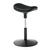 スツール（スタンディング・昇降デスク対応・座面可動・人間工学・ガス圧・高さ調整・ブラック）