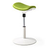 スツール（スタンディング・昇降デスク対応・座面可動・人間工学・ガス圧・高さ調整・グリーン）