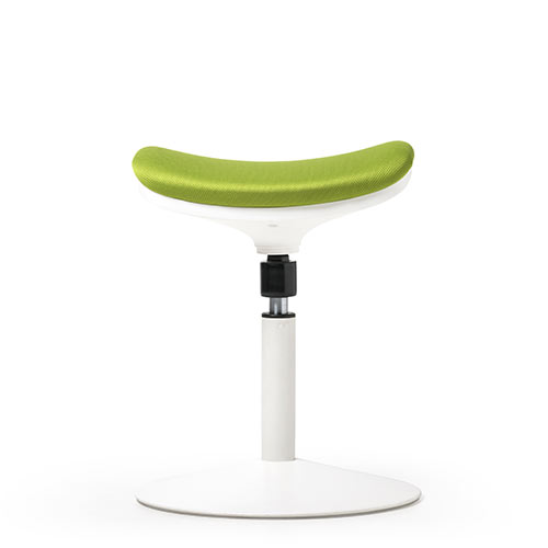 スツール（スタンディング・昇降デスク対応・座面可動・人間工学・ガス圧・高さ調整・グリーン）