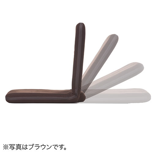 折りたたみ座椅子 ファブリック 14段階リクライニング 持ち運び可能 持ち手付き ライトブラウン