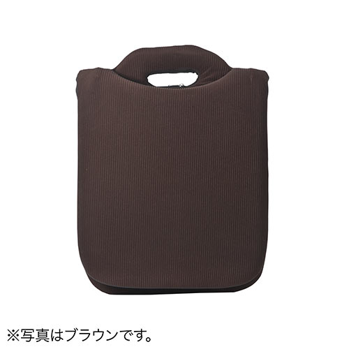 折りたたみ座椅子 ファブリック 14段階リクライニング 持ち運び可能 持ち手付き ライトブラウン