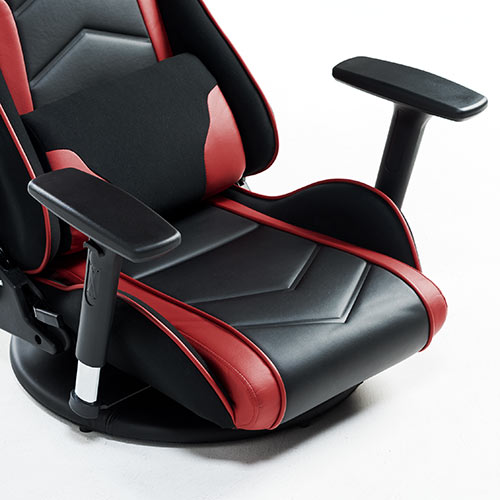 ゲーミングチェア(座椅子・リクライニング・アームレスト・あぐら