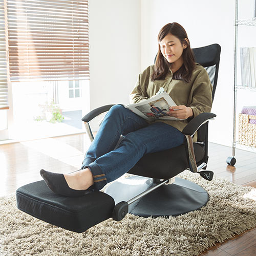 椅子 mich フォールディングスツールDX YZX-F05DX BR/IV YAMAZEN オフィスチェア