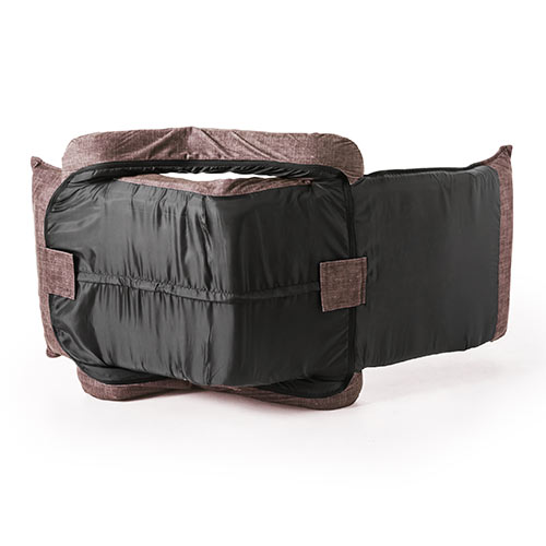 座椅子（ひじつき・ゆったり・リクライニング・42段階・マイクロファイバー・ハイバック・日本製ギア・ダークブラウン）