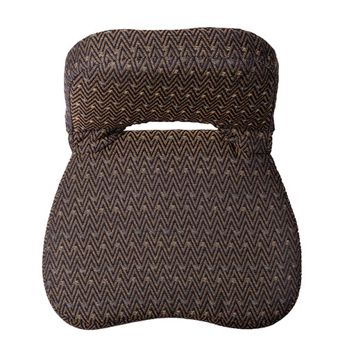 座敷椅子（高座椅子・正座椅子・和室・腰痛対策・背もたれ・脚裏フェルト付き・折りたたみ・コンパクト収納・ブラウン）