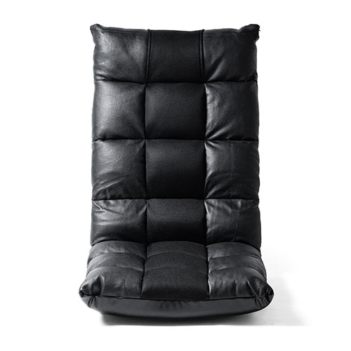 座椅子 本革 コンパクト 幅500mm リクライニング 42段階調整