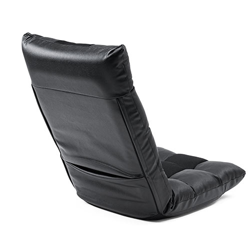 座椅子 本革 コンパクト 幅500mm リクライニング 42段階調整