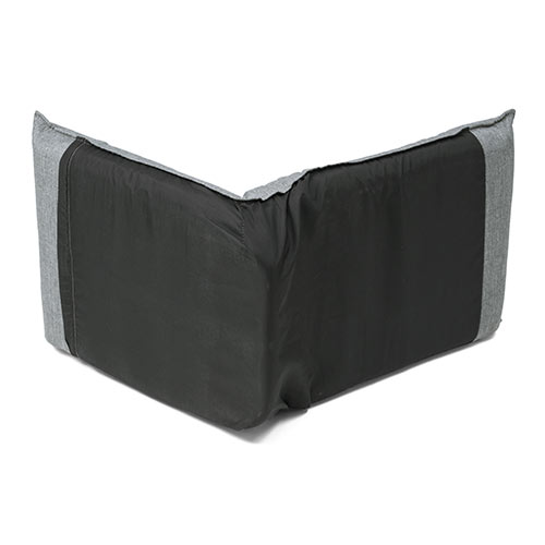 折りたたみ座椅子 コンパクト ハイバック 6段階角度調整 グレー