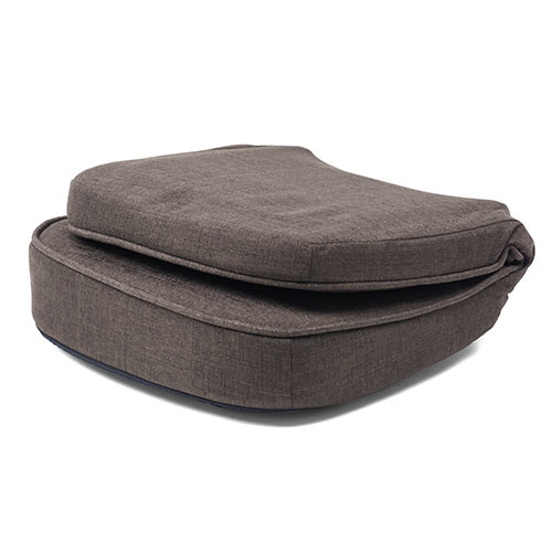 折りたたみ座椅子 コンパクト 子ども座椅子 ファブリック ブラウン