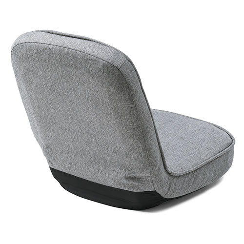 折りたたみ座椅子 コンパクト 子ども座椅子 ファブリック グレー