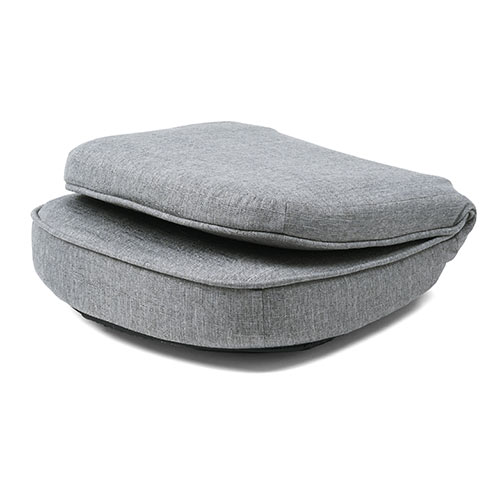 折りたたみ座椅子 コンパクト 子ども座椅子 ファブリック グレー