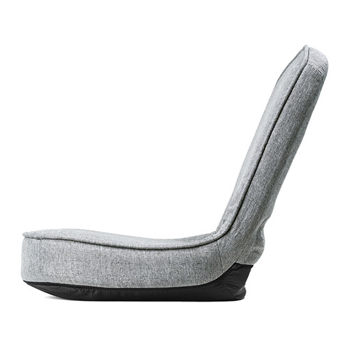 折りたたみ座椅子 コンパクト 子ども座椅子 ファブリック グレー