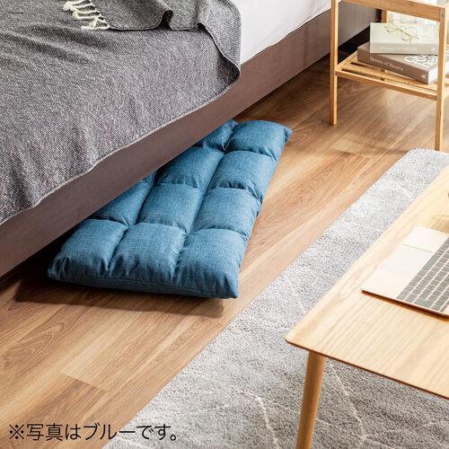 座椅子（コンパクトサイズ・ファブリック・さらふわクッション・6段階リクライニング・ 省スペース・ブラウン）