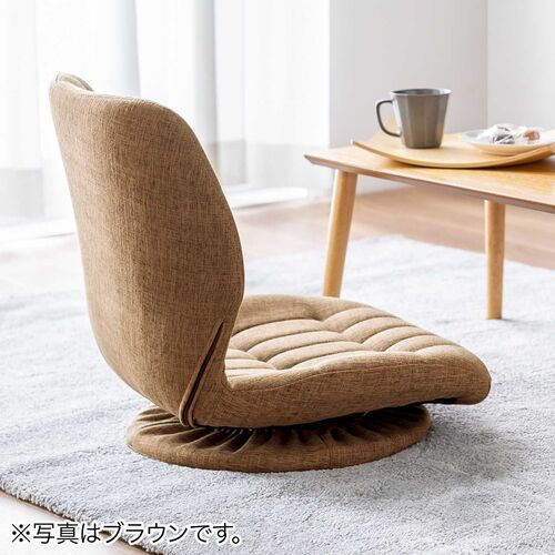 座椅子（回転座椅子・360°回転・コンパクト・シェルデザイン・曲木