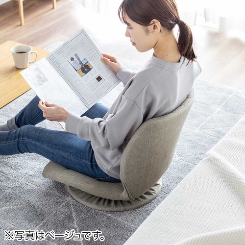 座椅子（回転座椅子・360°回転・コンパクト・シェルデザイン・曲木・アースカラー・ブラウン）