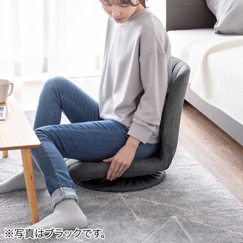 座椅子（回転座椅子・360°回転・コンパクト・シェルデザイン・曲木・アースカラー・ブラウン）