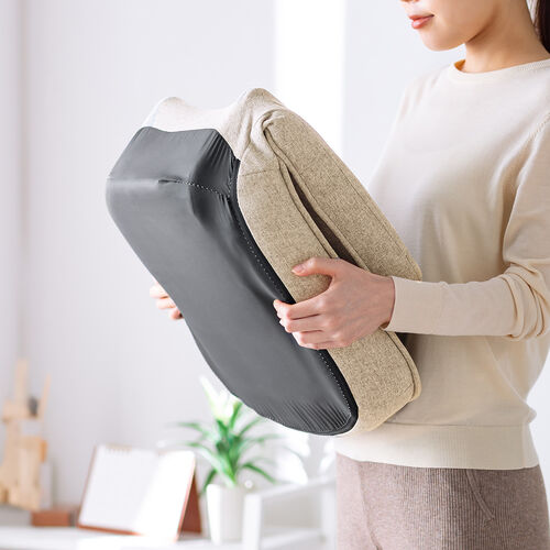 折りたたみ座椅子（6段階角度調節・コンパクト・子ども座椅子・ファブリック・ベージュ）