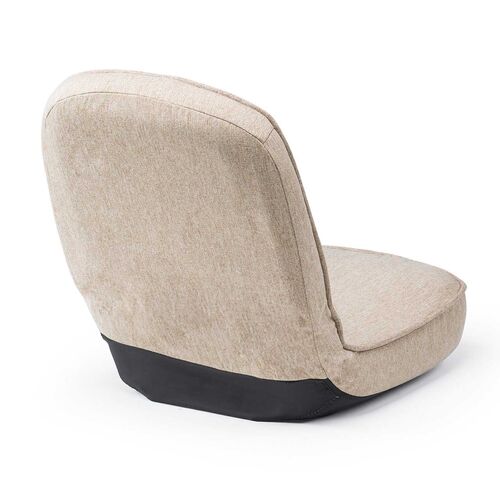 折りたたみ座椅子（6段階角度調節・コンパクト・子ども座椅子・ファブリック・ベージュ）