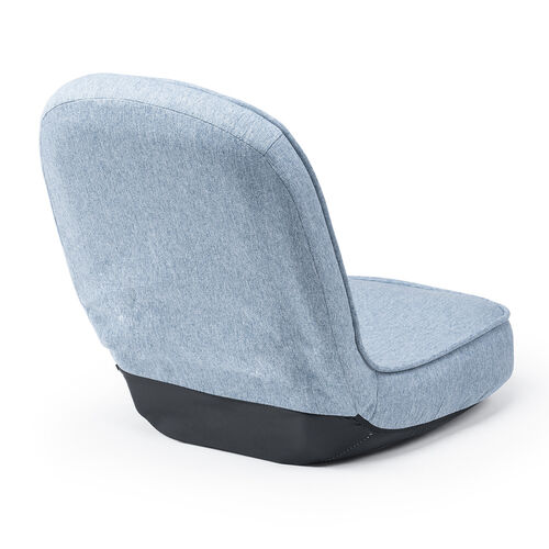 折りたたみ座椅子（6段階角度調節・コンパクト・子ども座椅子・ファブリック・ブルー）