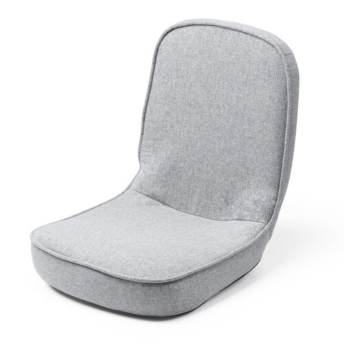 折りたたみ座椅子（6段階角度調節・コンパクト・子ども座椅子・ファブリック・グレージュ）