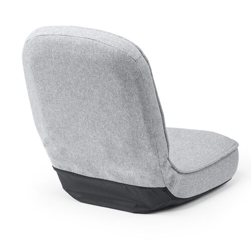 折りたたみ座椅子（6段階角度調節・コンパクト・子ども座椅子・ファブリック・グレージュ）