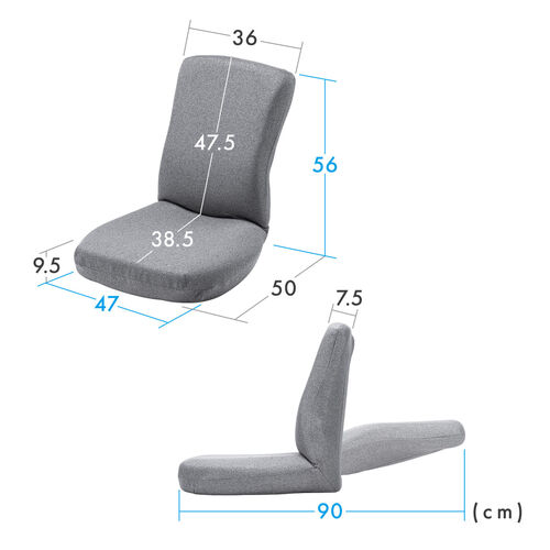 座椅子（ハニカムゲルクッション・TPEクッション・体圧分散・コンパクト・ランバーサポート・ブラウン）