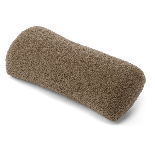 座椅子（肘付き・ソファベッド・14段階リクライニング・ダブルクッション座面・日本メーカー製ギア・ボア生地・ふわもこブラウン）