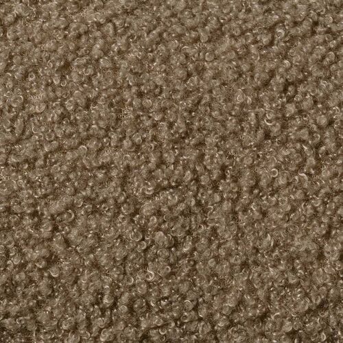 座椅子（肘付き・ソファベッド・14段階リクライニング・ダブルクッション座面・日本メーカー製ギア・ボア生地・ふわもこブラウン）