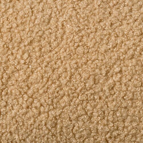 座椅子（肘付き・ソファベッド・14段階リクライニング・ダブルクッション座面・日本メーカー製ギア・ボア生地・ふわもこベージュ）