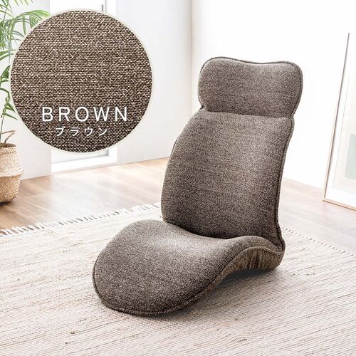 座椅子（多関節リクライニング・ヘッドレスト14段階角度調節・座面14段階角度調節・背もたれ6段階角度調節・ウレタンクッション・KOYO製ギア採用・ベージュ）