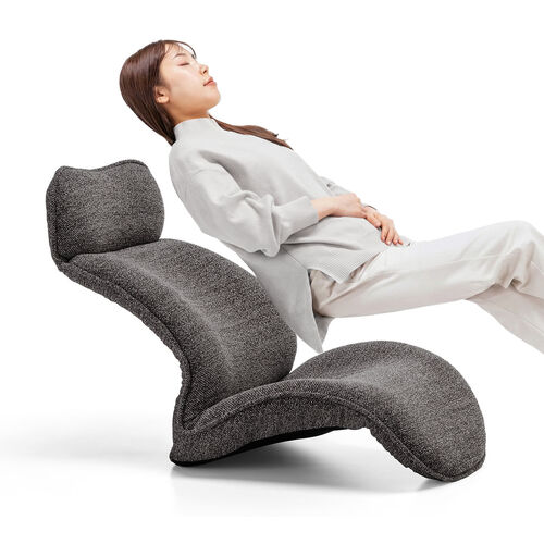 座椅子（多関節リクライニング・ヘッドレスト14段階角度調節・座面14段階角度調節・背もたれ6段階角度調節・ウレタンクッション・KOYO製ギア採用・ブラック）