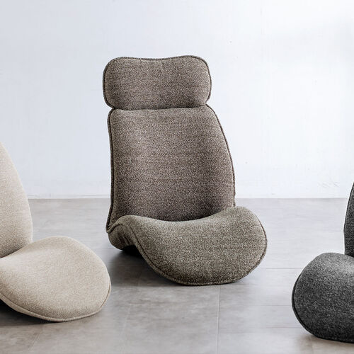 座椅子（多関節リクライニング・ヘッドレスト14段階角度調節・座面14段階角度調節・背もたれ6段階角度調節・ウレタンクッション・KOYO製ギア採用・ブラウン）