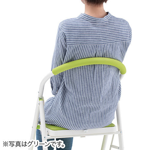 踏み台（折りたたみ・トラック荷台昇降・トラック昇降設備・ステップ・ステップスツール・クッション付・椅子・2段・滑り止め・オレンジ） SNCH002D