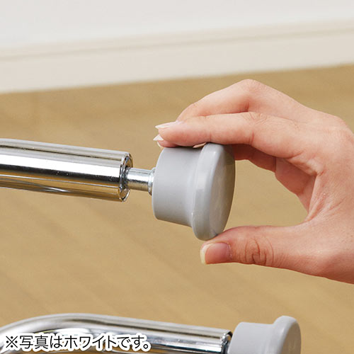 2WAYカウンターチェア（キャスター・アジャスター両対応・バーカウンター・腰痛対策・回転椅子・ブラック）