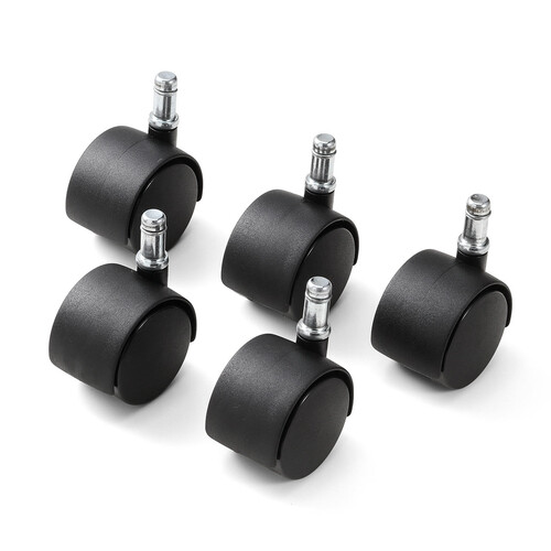 2WAYカウンターチェア（キャスター・アジャスター両対応・バーカウンター・腰痛対策・回転椅子・ブラック）