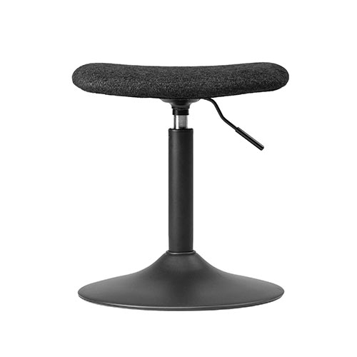 オットマン（脚置き台・固定脚仕様・キャスターなし・布張り・リラックス・ブラック）