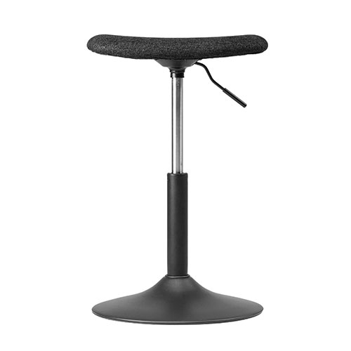 オットマン（脚置き台・固定脚仕様・キャスターなし・布張り・リラックス・ブラック）