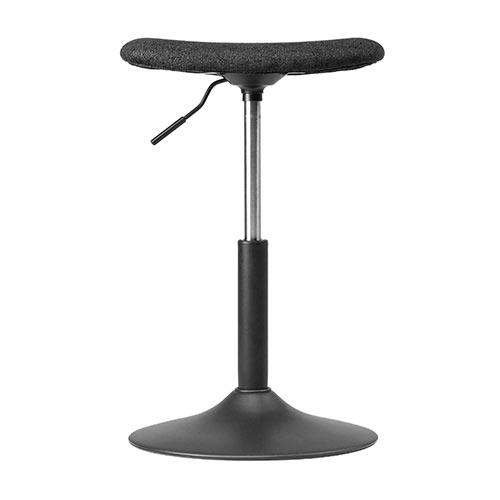 オットマン（脚置き台・固定脚仕様・キャスターなし・布張り・リラックス・ブラック）