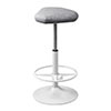 カウンターチェア（バーチェア・ハイスツール・昇降デスク・スタンディングデスク・高さ調整可能足置き・座面高さ65cm～78cm・ガス圧昇降式・360°回転・サドル型座面・グレー）